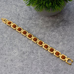 Gold Plated Essential Rudraksha Bracelet (Unisex)