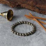 Golden Pyrite Stone Bracelet For Attracts Wealth And finance