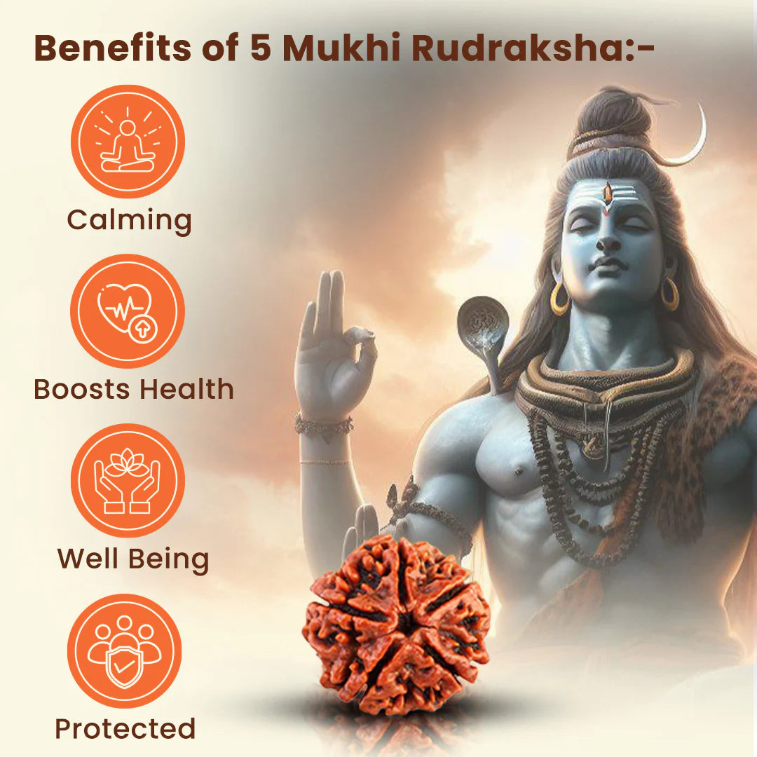 Gold Plated OM Shiva Trishool Rudraksha Necklace And Bracelet Combo