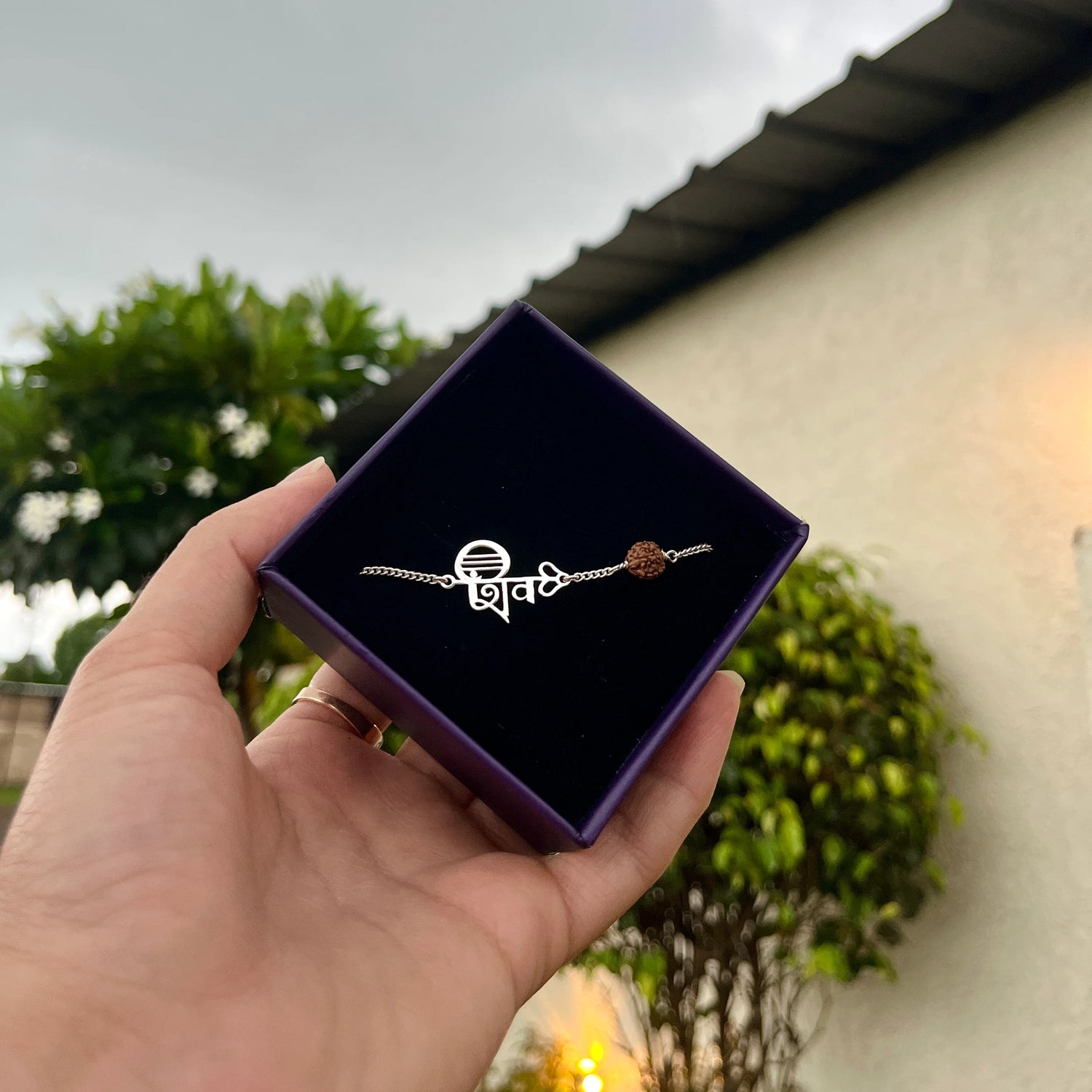 Shiv Rudraksha Pure Silver Bracelet ( Buy 1 Get 1 Free )