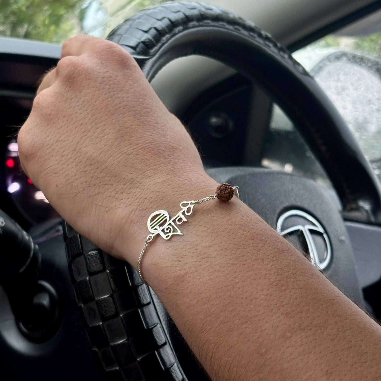 Shiv Rudraksha Pure Silver Bracelet ( Buy 1 Get 1 Free )